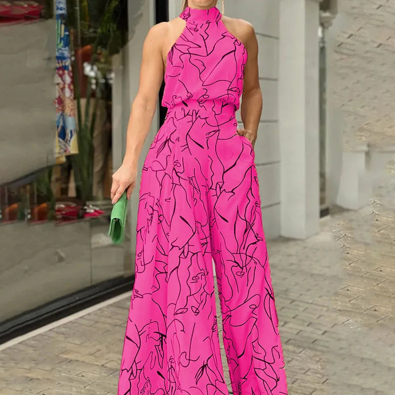 Beatrice - Elegante mono con cuello halter
