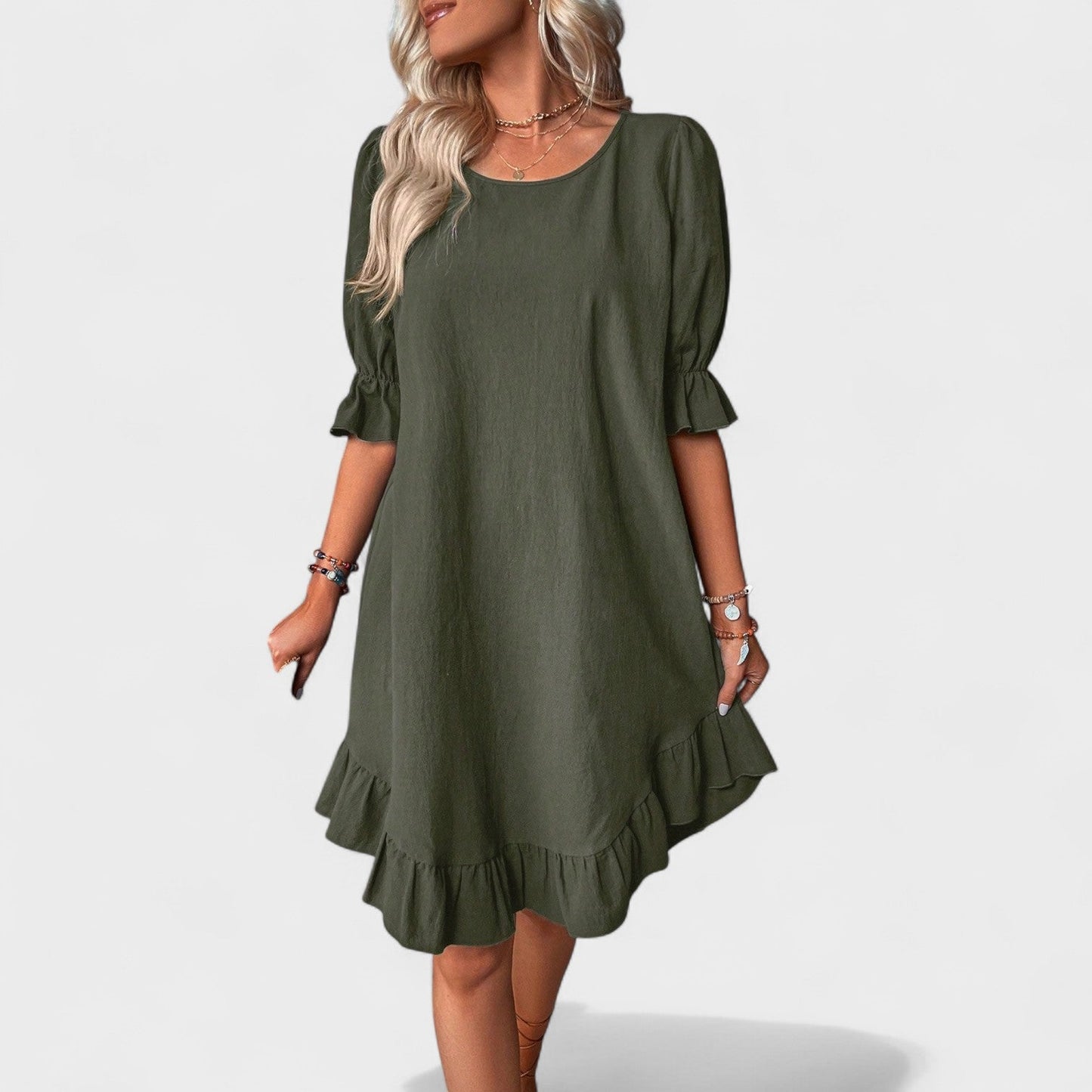 Sassa – Vestido Casual con Volantes