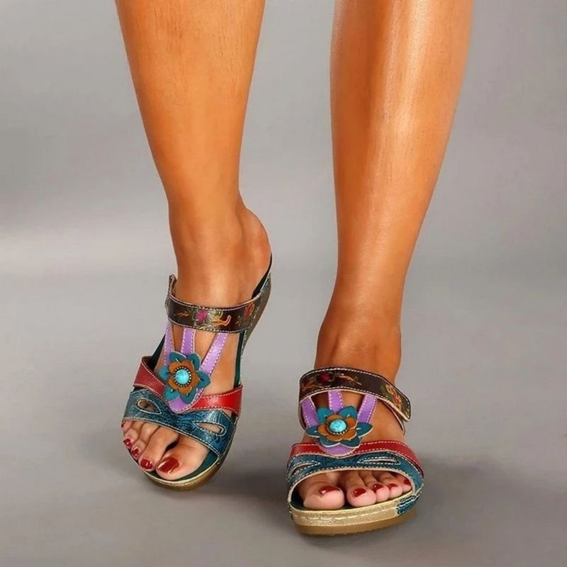 Sonia - Sandalias Florales Elegantes