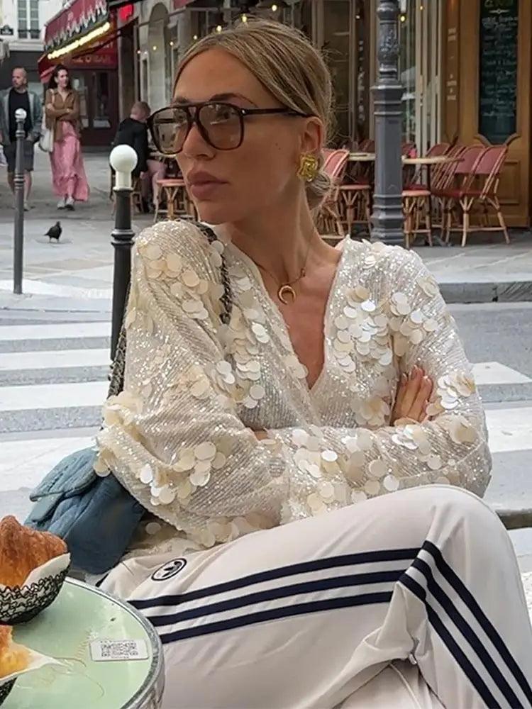 Rhea | Blusa Glamourosa Brillante