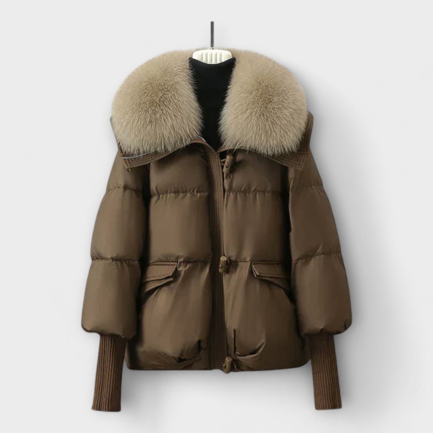 Lucyna – Elegante chaqueta con piel