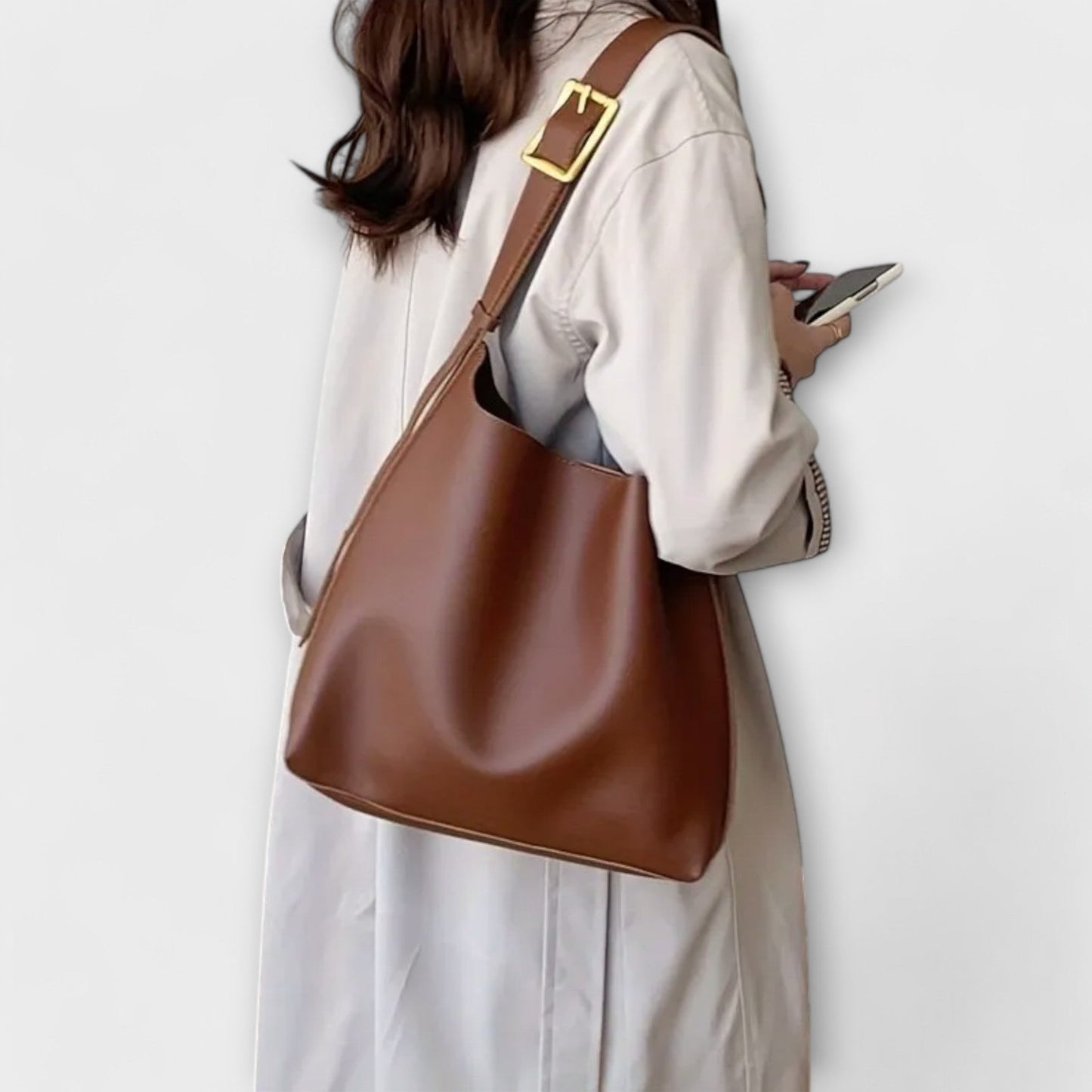 Rita. – Bolso de hombro elegante de cuero