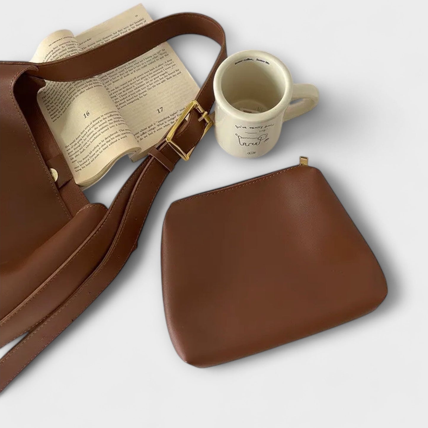Rita. – Bolso de hombro elegante de cuero