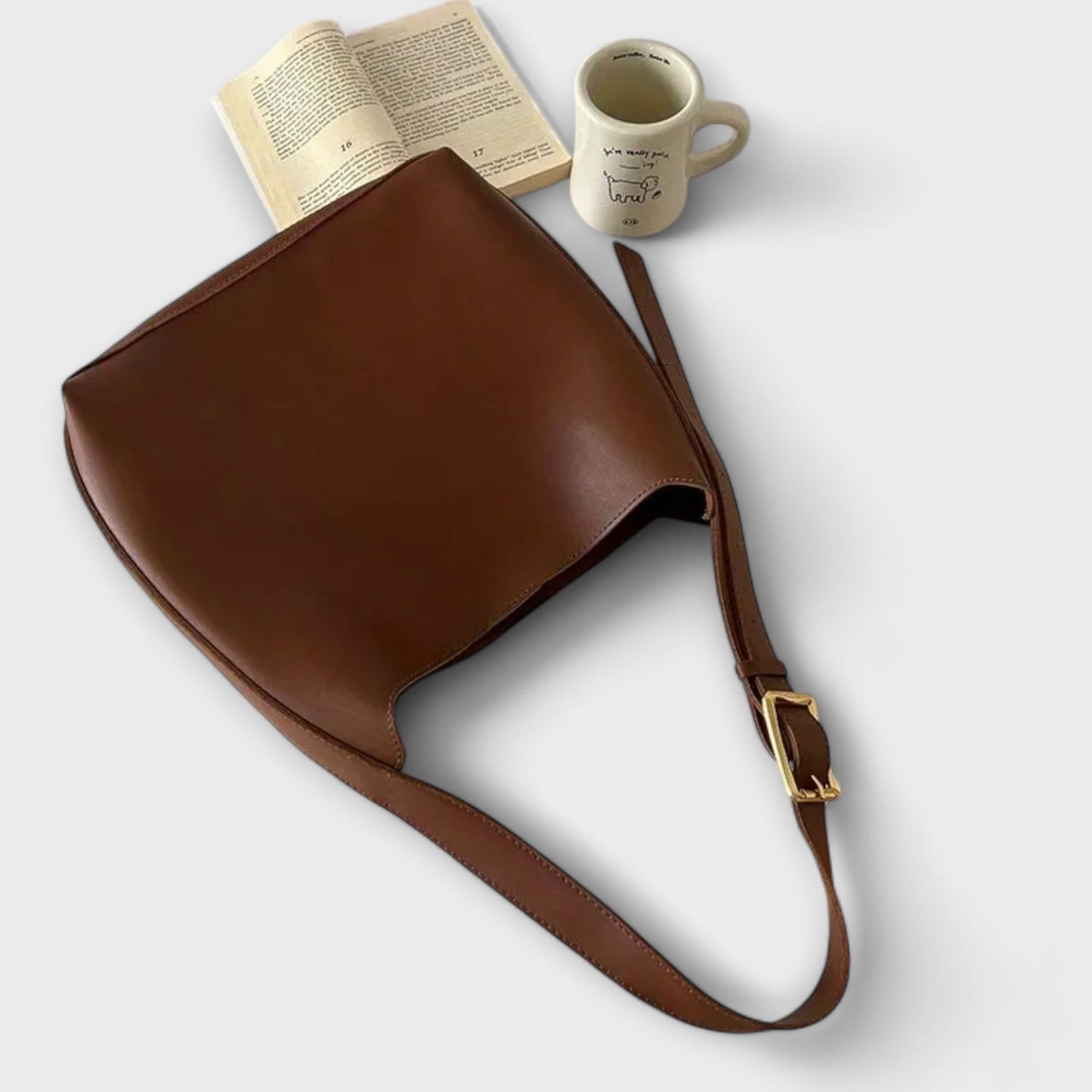 Rita. – Bolso de hombro elegante de cuero