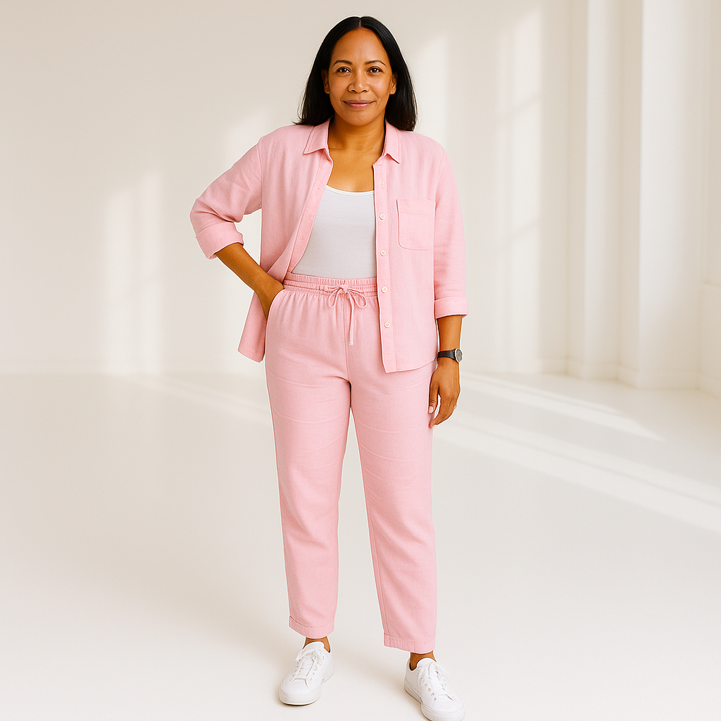 Zara | Conjunto de lino de 2 piezas