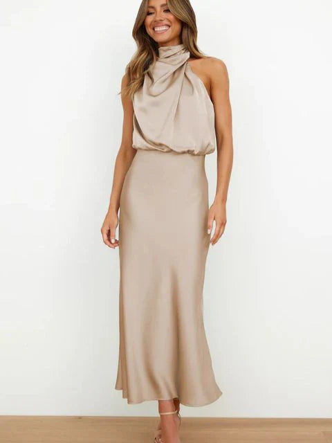 Benthe | Vestido Midi con Hombros Descubiertos