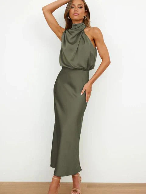 Benthe | Vestido Midi con Hombros Descubiertos