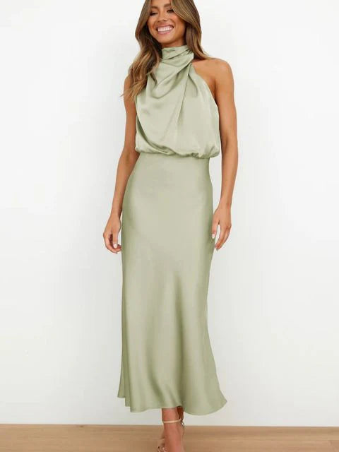 Benthe | Vestido Midi con Hombros Descubiertos