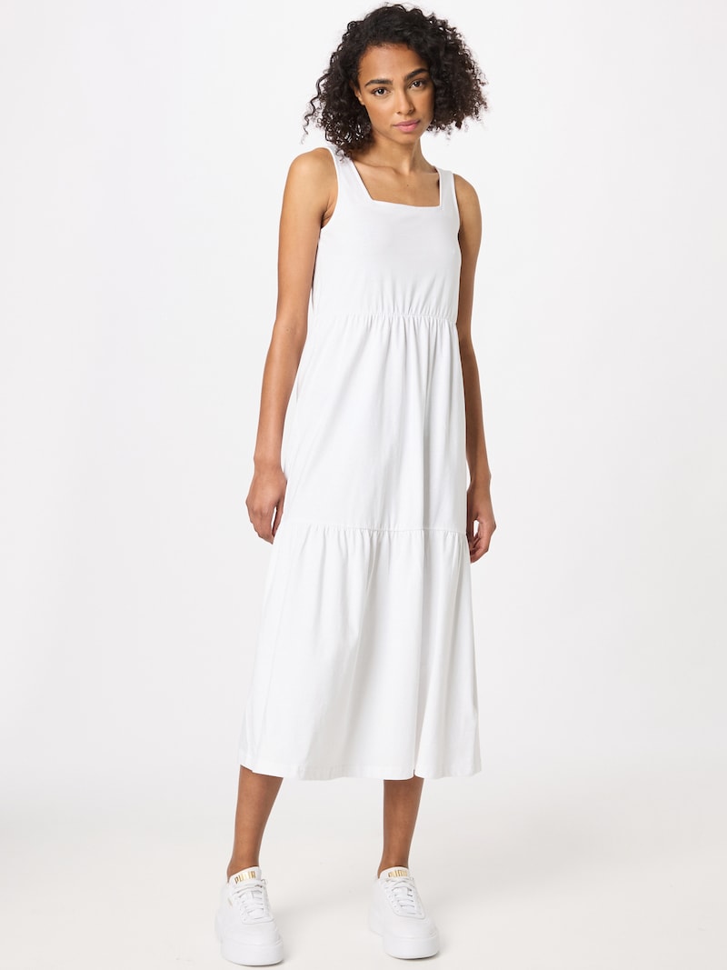 Vestido midi informal de verano con tirantes y diseño clásico