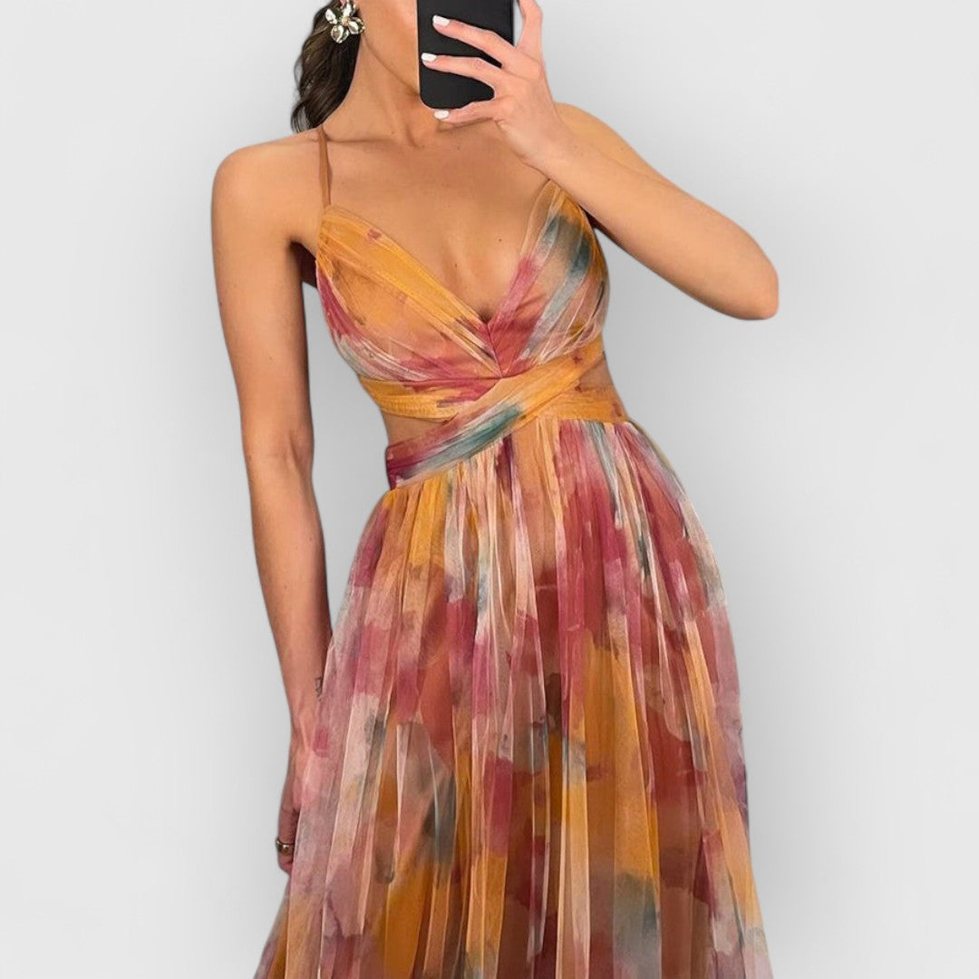 Valeria – El vestido acuarela que enamora a primera vista