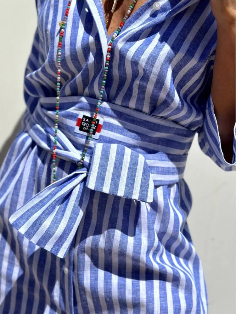 Géraldine | Vestido a rayas ligero y estiloso
