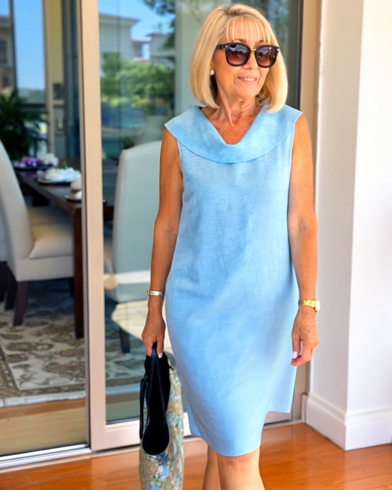 Mariella | Vestido de material premium arrugado
