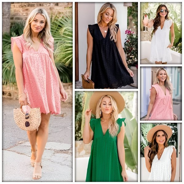 Alora | Vestido veraniego de encaje suelto