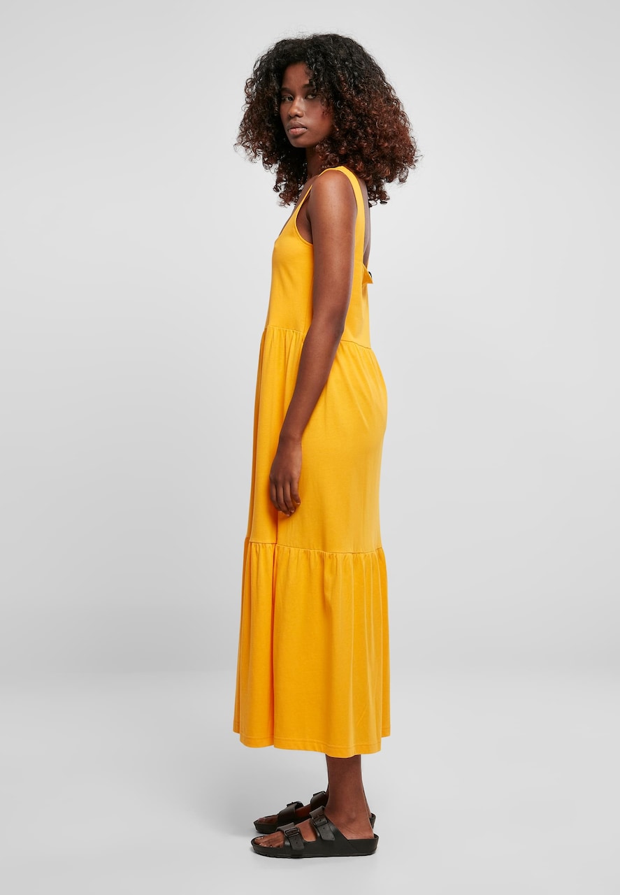 Vestido midi informal de verano con tirantes y diseño clásico