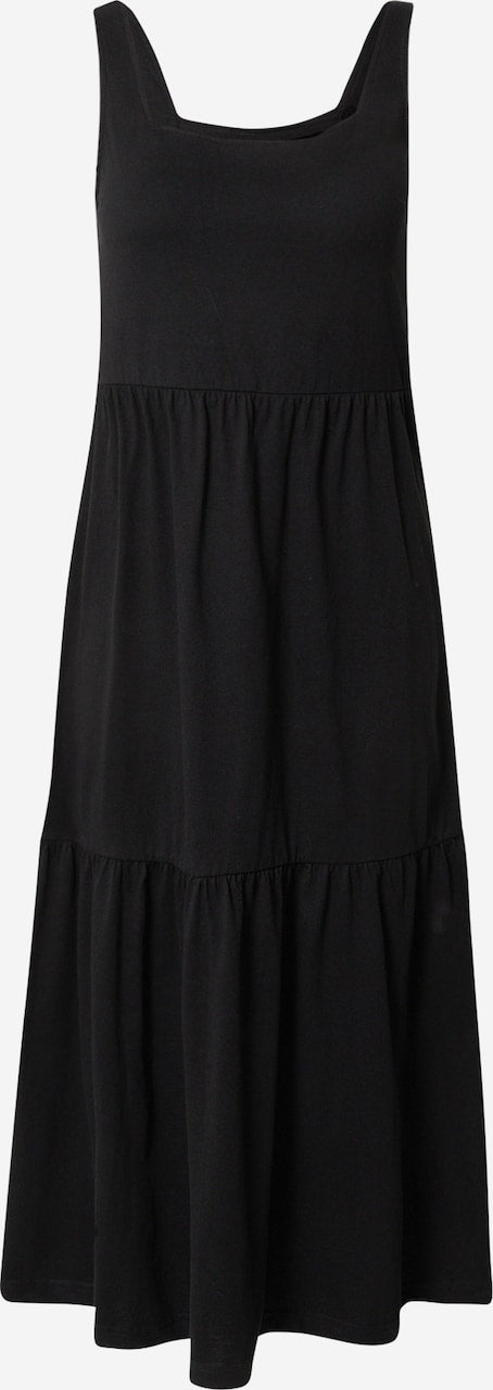 Vestido midi informal de verano con tirantes y diseño clásico