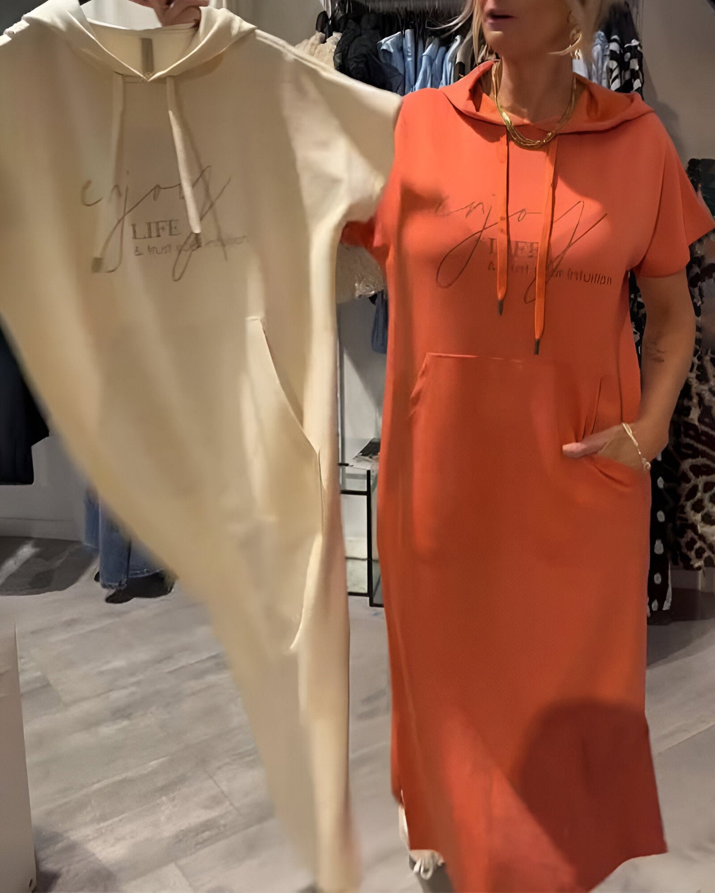 Saskia™ | Vestido Casual con Capucha