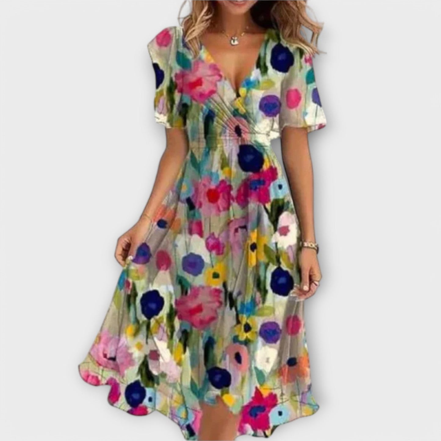 Annegret | Vestido casual con escote en V