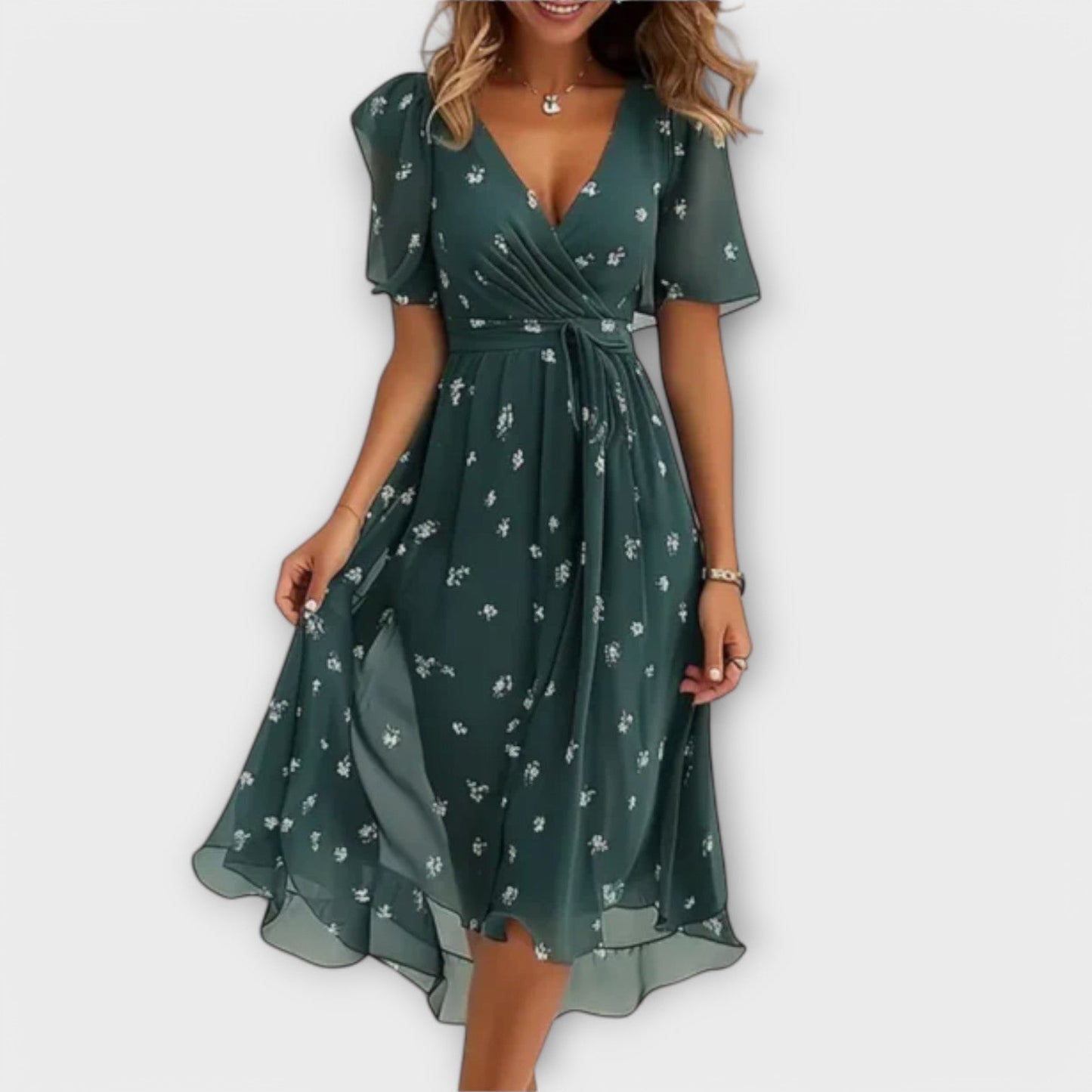Annegret | Vestido casual con escote en V