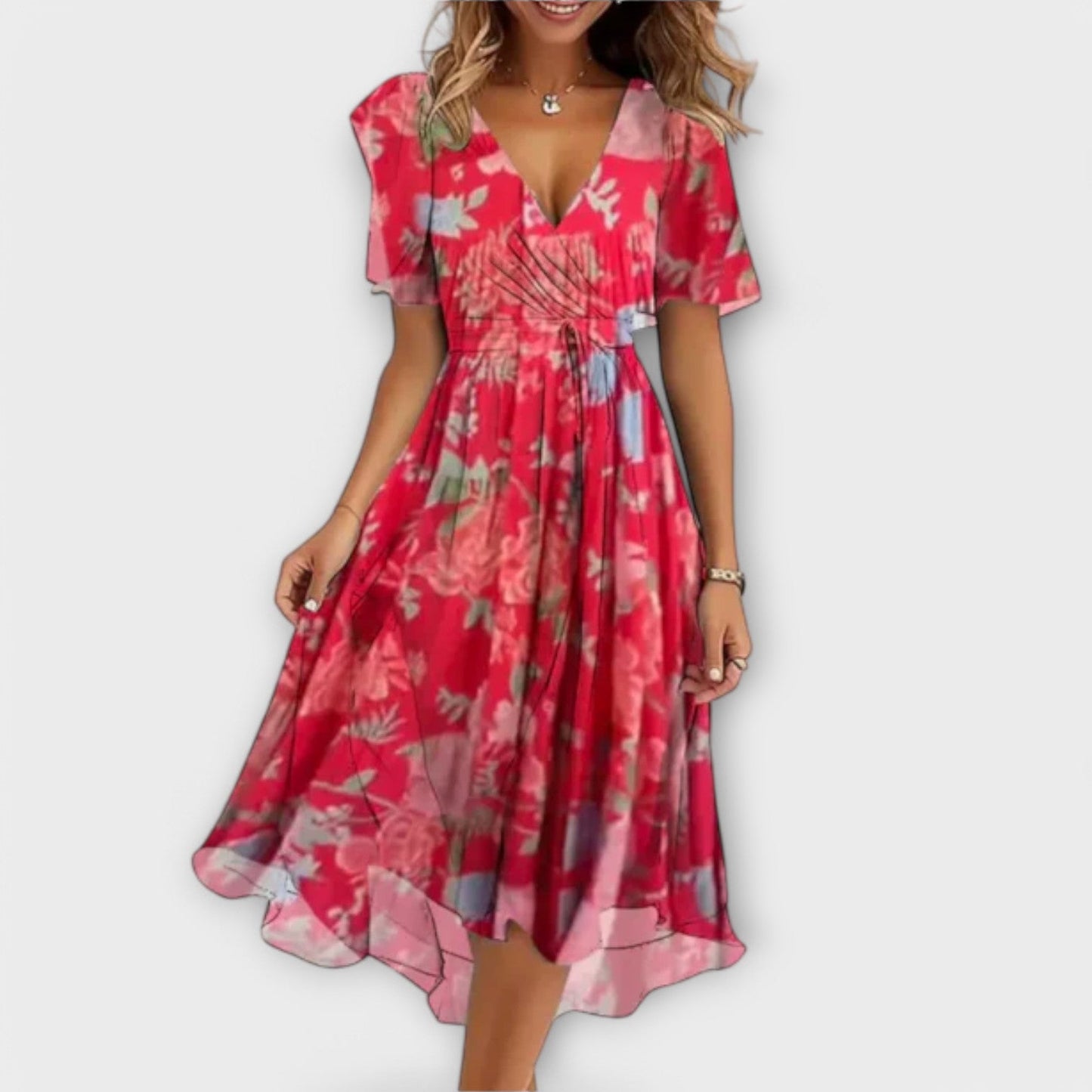 Annegret | Vestido casual con escote en V