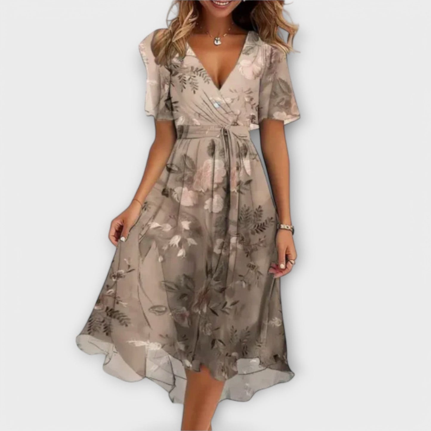 Annegret | Vestido casual con escote en V