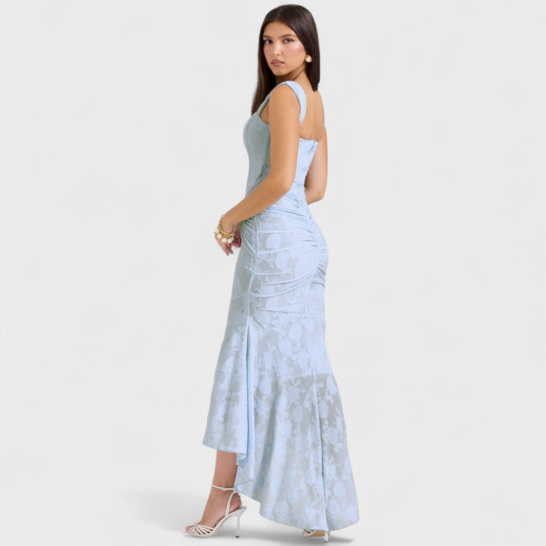 Carisia - Vestido largo azul