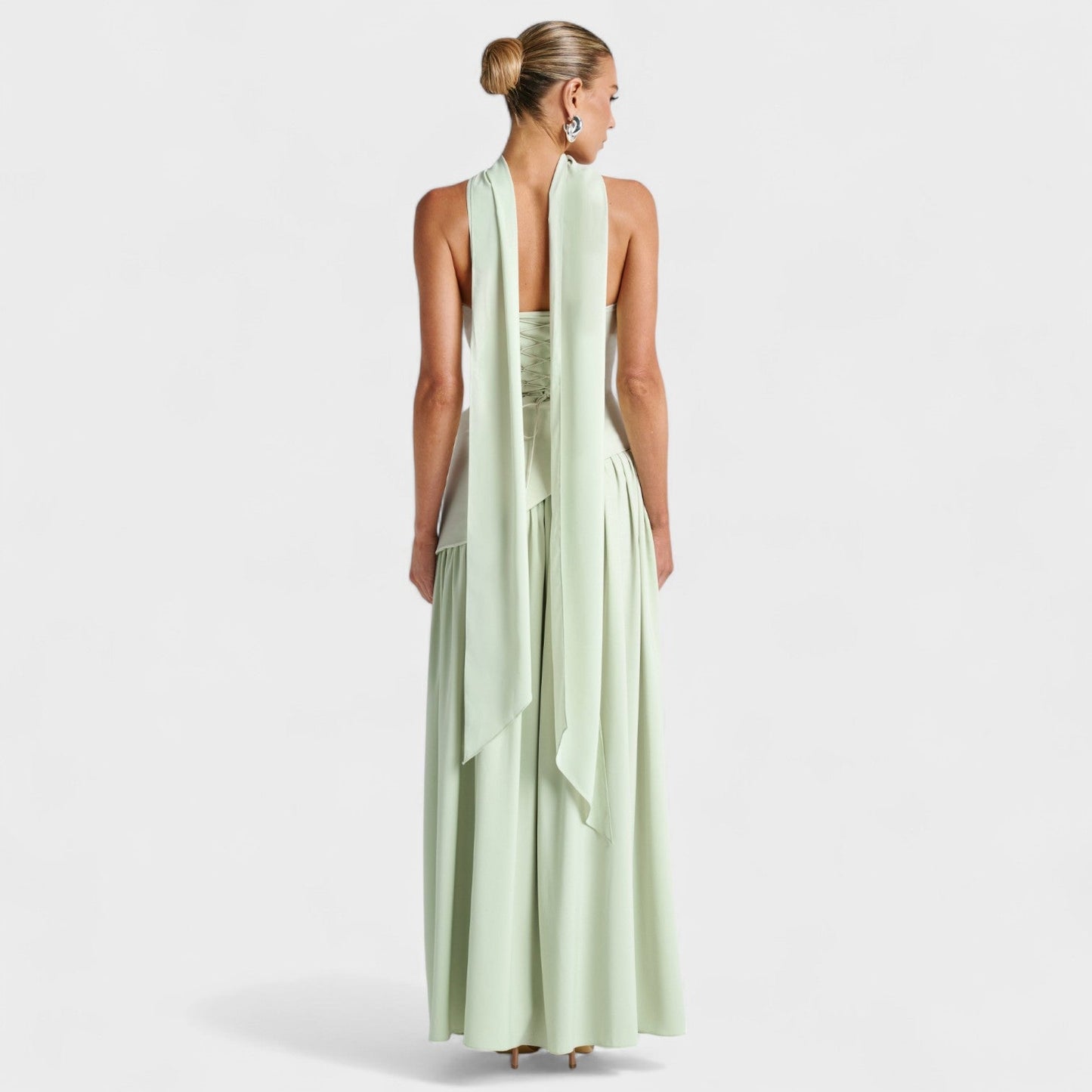 Vestido Maliyah - Corte Asimétrico Menta