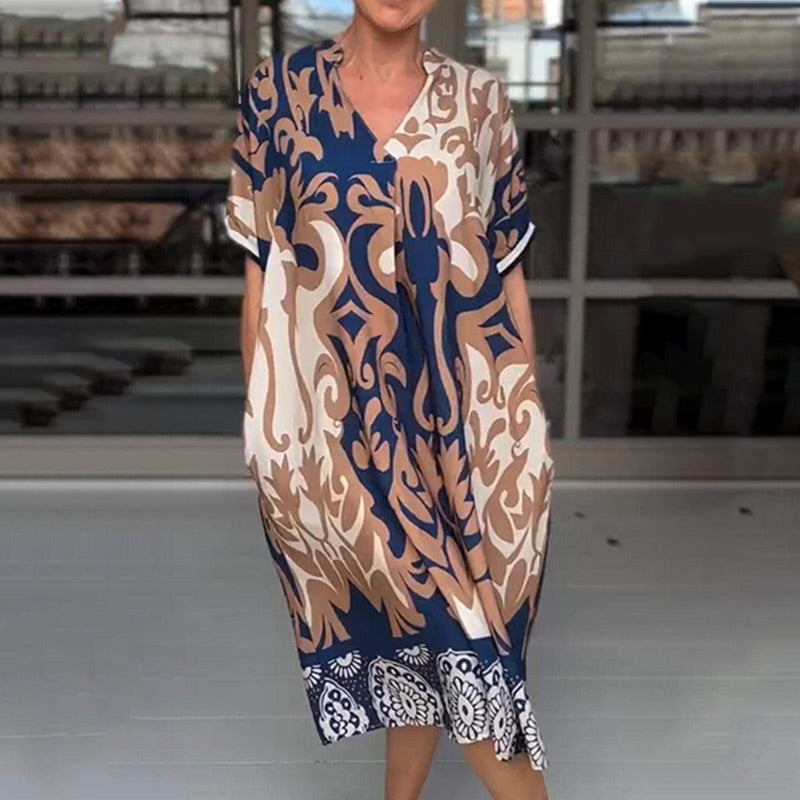 Alessia | Vestido midi ligero con escote en V