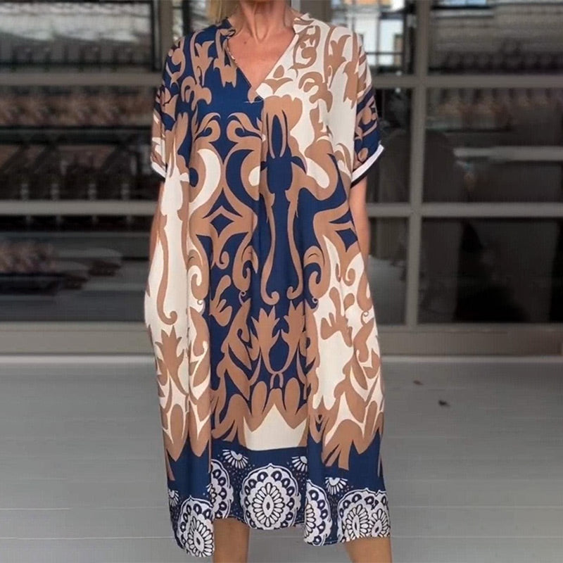 Alessia | Vestido midi ligero con escote en V