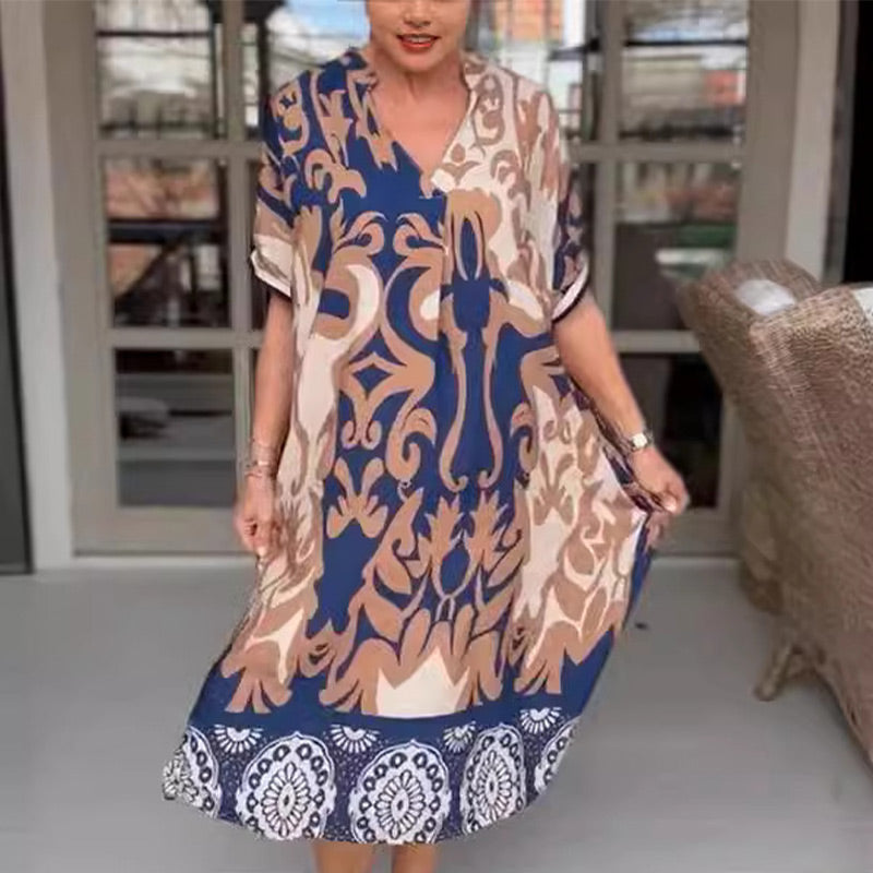 Alessia | Vestido midi ligero con escote en V