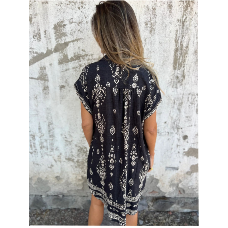 Sabina | Vestido Camisero Midi Estilo Boho