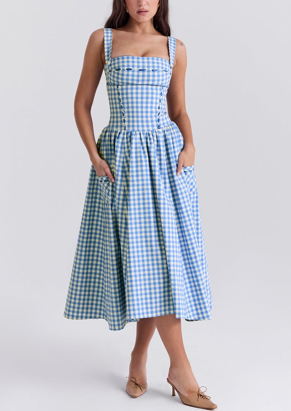 Ariana | Vestido Midi Sin Mangas