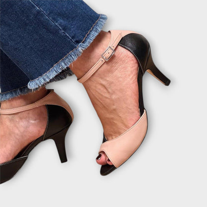 Noirella™ | Zapatos de Tacón Elegantes con Cinturón