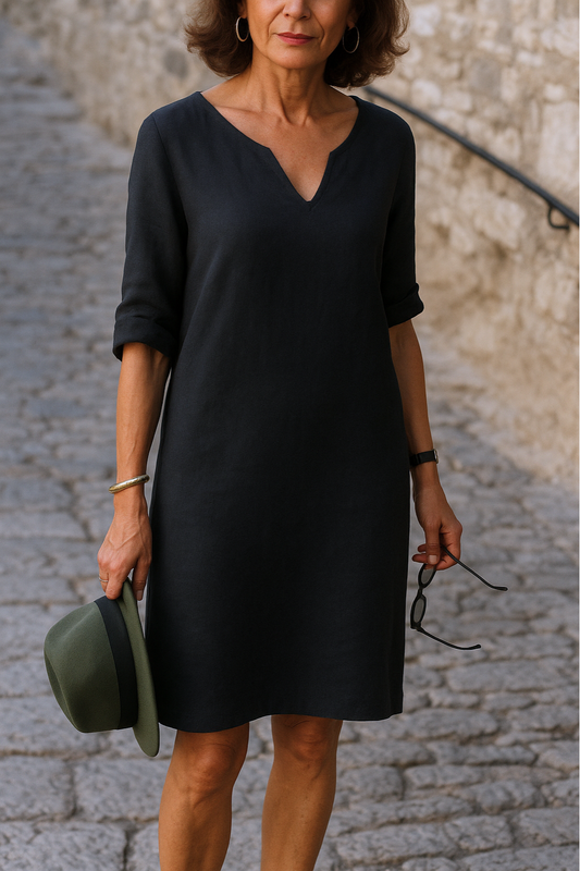Noemi | Vestido de lino elegante sin esfuerzo