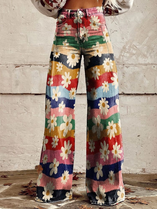 Léon - Pantalones Florales Elegantes