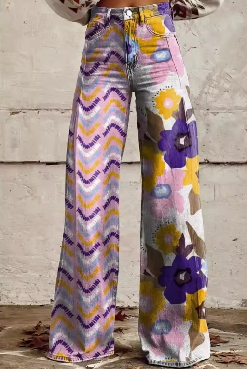 Isadora - Pantalones Boho Florales