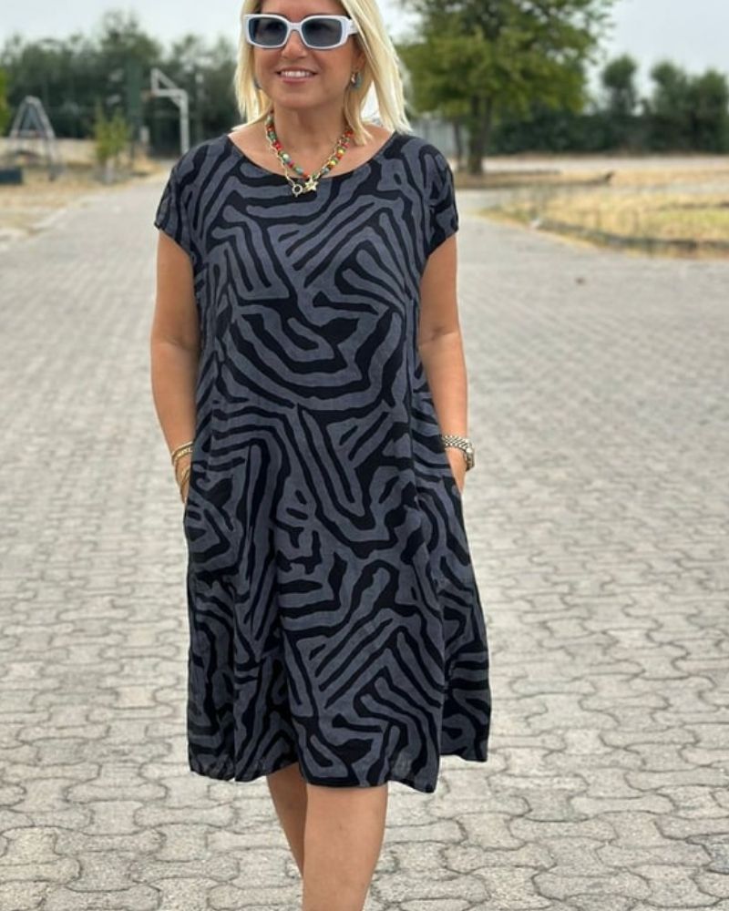 Nelia - Vestido de verano con cuello redondo