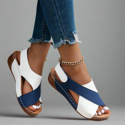 Alwine | Sandalias de cuña hechas a mano con materiales premium
