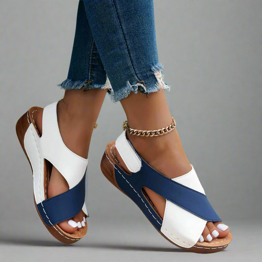 Alwine | Sandalias de cuña hechas a mano con materiales premium