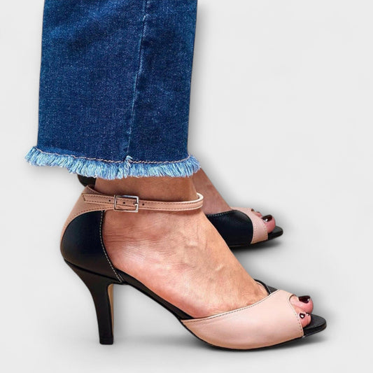 Noirella™ | Zapatos de Tacón Elegantes con Cinturón