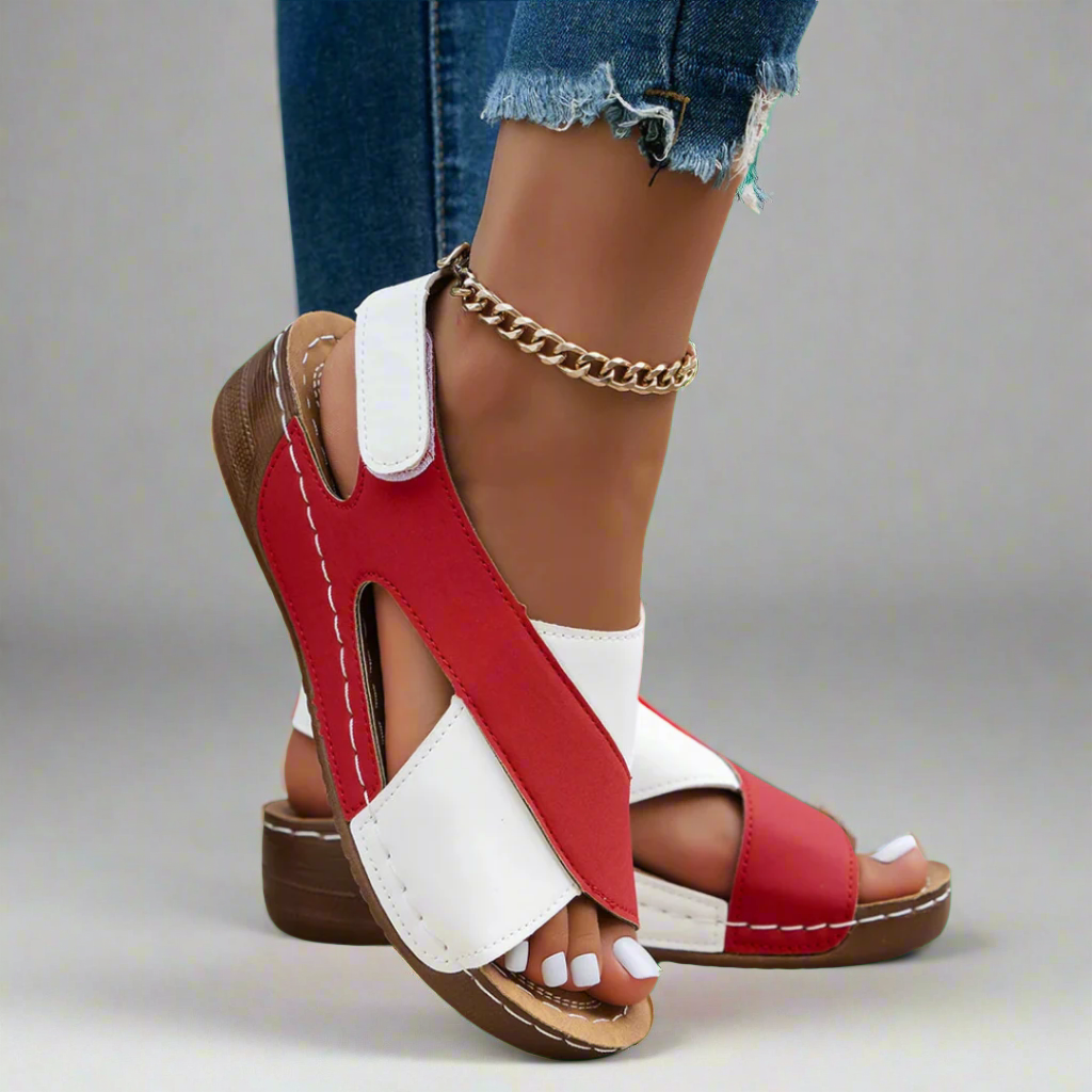 Alwine | Sandalias de cuña hechas a mano con materiales premium