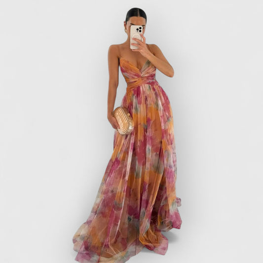 Valeria – El vestido acuarela que enamora a primera vista