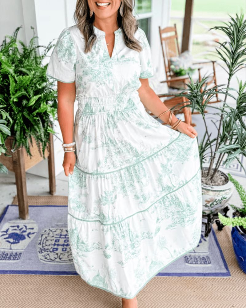 NIDOLI - VESTIDO MAXI IMPRESO