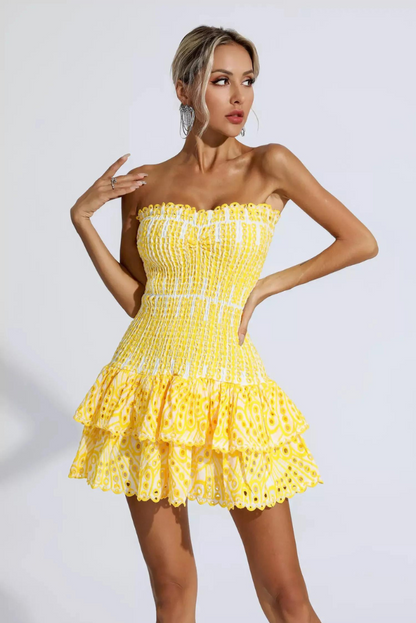 Anya | Vestido Mini con Volantes