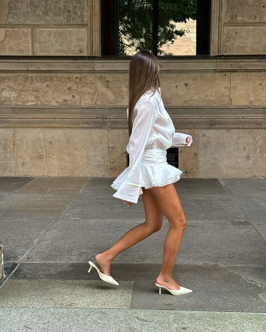 Brynlee | Vestido Mini Plisado