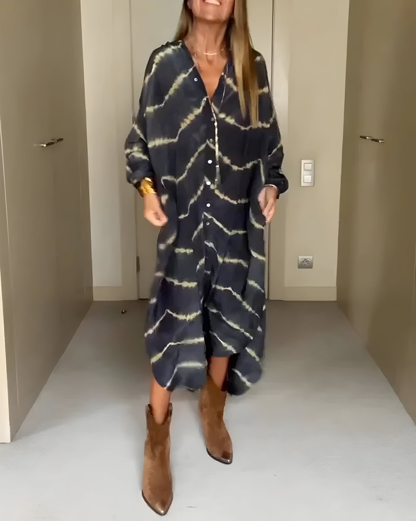 Liliana | Vestido maxi de rayas boho