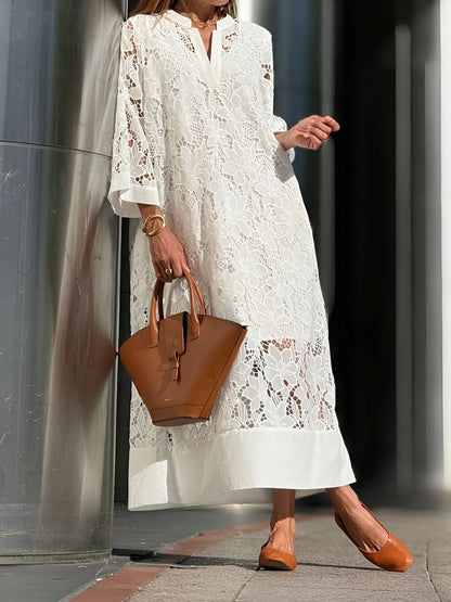 Klara | Vestido de encaje bordado para mujer