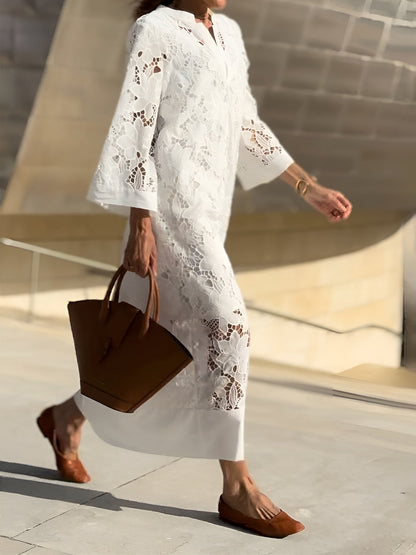 Klara | Vestido de encaje bordado para mujer