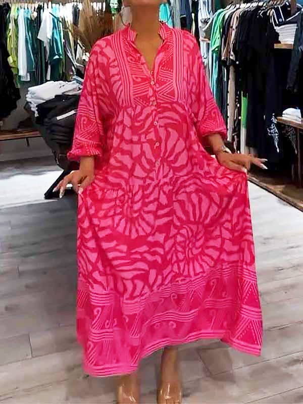 Ilona | Vestido con escote en V y estampado