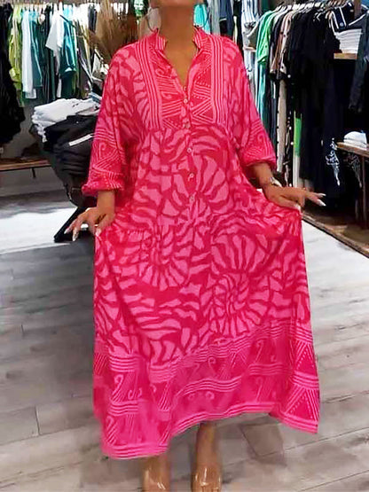 Ilona | Vestido con escote en V y estampado