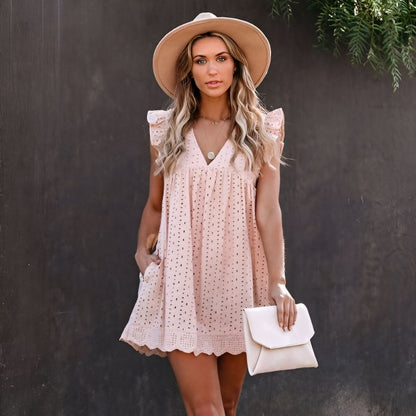 Alora | Vestido veraniego de encaje suelto
